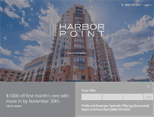 Tablet Screenshot of 111harborpoint.com